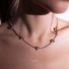 Omnia Louise Yellow Necklace 92.5 Silver In High Quality Simulated diamonds - Image 2