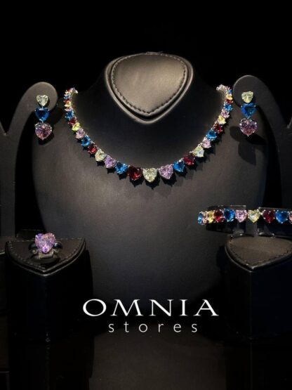 Omnia Donatella Multi Color Simulated Diamonds Set - Image 2