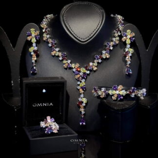 Omnia Amna Bridal Full Set in High Quality Simulated Diamonds