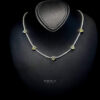 Omnia Louise Yellow Necklace 92.5 Silver In High Quality Simulated diamonds