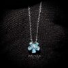 Omnia Emerald Bloom Necklace In 92.5 Silver with High Quality Simulated Diamonds - Image 14