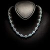 Omnia Asiya Sky Blue Necklace 92.5 Silver In High Quality Simulated diamonds - Image 5