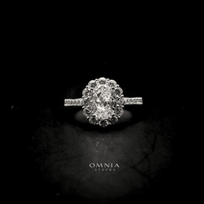 Omnia Qadira Ring in 92.5 Silver with High Quality Iced Cut Stone - Image 5