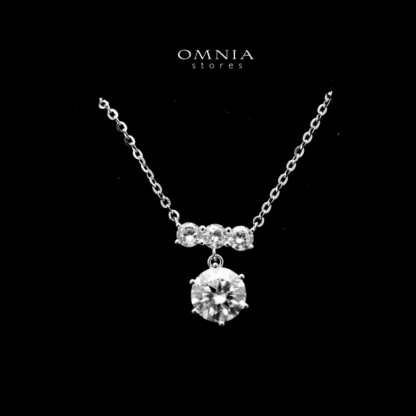Omnia Hanna White Set in 92.5 Silver with High Quality Moissanite Stone - Image 3