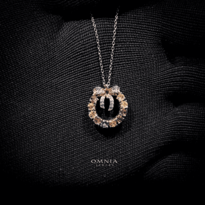 Omnia Kylie Necklace In 92.5 Silver High Quality Natural tourmaline - Image 2