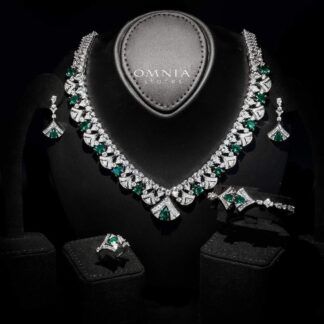 Omnia Elizabeth Green Emerald Grace Bridal Full Set