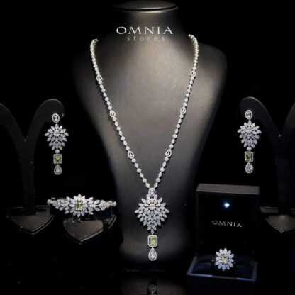 Omnia Duha Yellow Long chain Zircon Set - Image 2