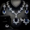 Omnia Medusa Blue Bridal Full Set in 92.5 Silver High Quality Simulated diamonds - Image 2