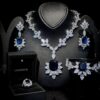 Omnia Medusa Blue Bridal Full Set in 92.5 Silver High Quality Simulated diamonds