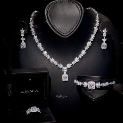 Omnia Ethereal White Zircon Full jewellery Set
