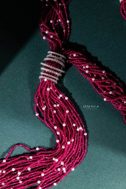 Omnia Ceylan Real Beads Set in 92.5 Silver High Quality Simulated diamonds - Image 3