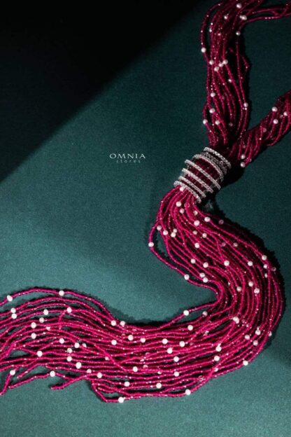 Omnia Ceylan Real Beads Set in 92.5 Silver High Quality Simulated diamonds - Image 8