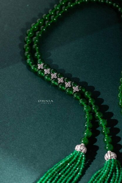 Omnia Selena Real Beads Set in 92.5 Silver High Quality Simulated diamonds - Image 11