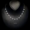 Omnia Anara White Necklace 92.5 Silver In High Quality Simulated diamonds
