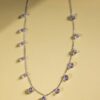 Omnia Anara White Necklace 92.5 Silver In High Quality Simulated diamonds - Image 2