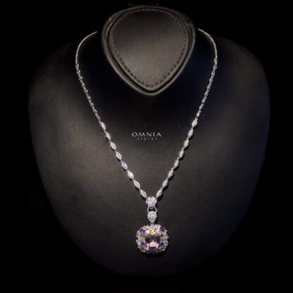 Omnia Hafsa Necklace in 92.5 Silver High Quality Amethyst stone - Image 8