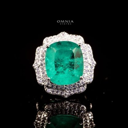 Omnia Shaykah turquoise Ring Accessories in High Quality Copper Gold Plated - Image 4