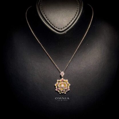 Omnia Arvie Necklace In 92.5 Silver High Quality Natural tourmaline - Image 2
