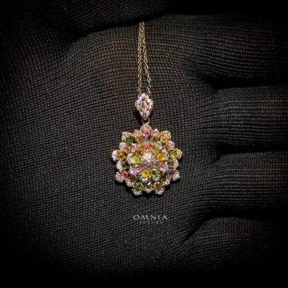 Omnia Arvie Necklace In 92.5 Silver High Quality Natural tourmaline - Image 5