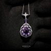 Omnia Kawthar Necklace in 92.5 Silver High Quality Amethyst stone - Image 5
