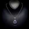 Omnia Kawthar Necklace in 92.5 Silver High Quality Amethyst stone - Image 6