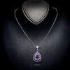 Omnia Kawthar Necklace in 92.5 Silver High Quality Amethyst stone - Image 2