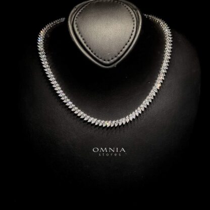 Omnia Shaina Bridal Full Set Accessories in High Quality Zircon Stone Rhodium Plated - Image 2