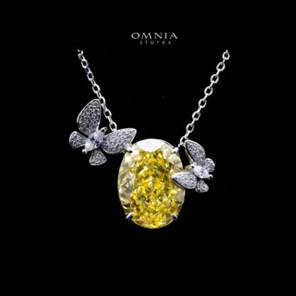 Omnia Maysun Necklace In 92.5 Silver High Quality Simulated Diamonds - Image 2