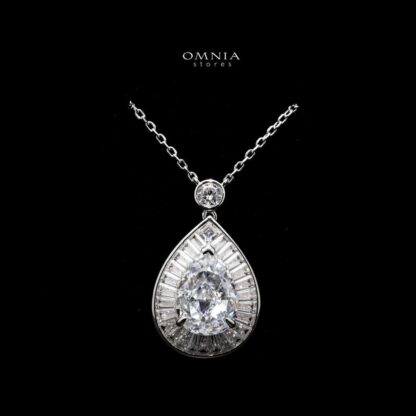 Omnia Asma Necklace in 92.5 Silver High Quality Simulated Diamonds - Image 2