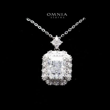 Omnia Salma White Set in 92.5 Silver with High Quality Iced Cut Stone - Image 3
