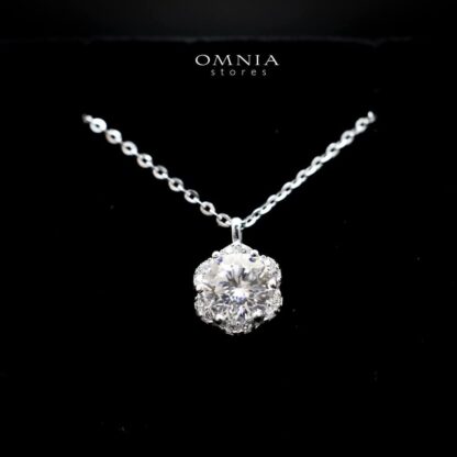 Omnia Rita White Set in 92.5 Silver with High Quality Moissanite Stone - Image 4