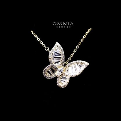 Omnia Rida Butterfly Necklace in 92.5 Silver