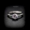 Omnia Omaira Classic Ring in 92.5 Silver with High Quality Iced Cut Stone - Image 2
