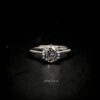 Omnia Omaira Classic Ring in 92.5 Silver with High Quality Iced Cut Stone