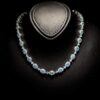 Omnia Asiya Sky Blue Necklace 92.5 Silver In High Quality Simulated diamonds