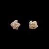 Omnia Golden Rose Earrings with High-Quality Zircon Stones in Rhodium Plated - Image 3