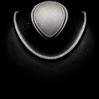 Omnia Rwina 2.5mm Tennis Necklace in 92.5 Silver High Quality Simulated diamonds