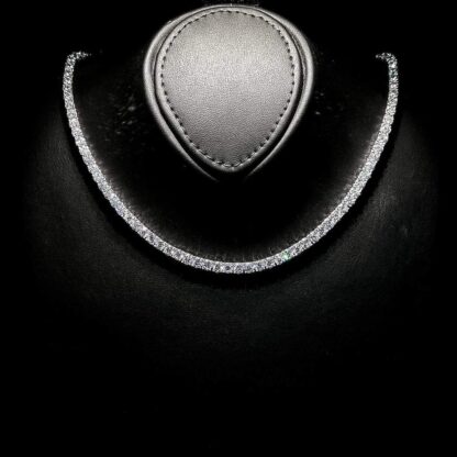 Omnia Rwina 2.5mm Tennis Necklace in 92.5 Silver High Quality Simulated diamonds