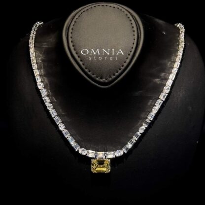 Omnia Karina Necklace 92.5 Silver In High Quality Simulated diamonds - Image 3
