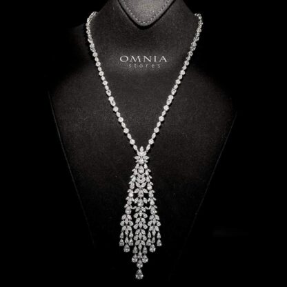 Omnia Laurel white Zircon jewellery set - Image 6