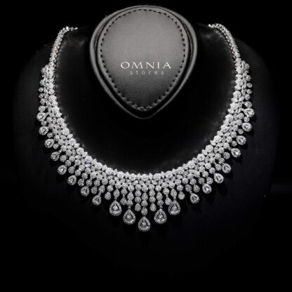 Omnia Daisy White Zircon Bridal Full Set - Image 5