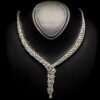 Omnia Basant Yellow Bridal Full Set with Sparkling Zircon Stones in High-Quality Rhodium Plated Finish - Image 2