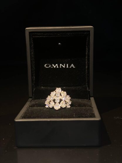 Omnia Minerva Bridal Full Set Accessories in High Quality Zircon Stone in Rhodium Plated - Image 12