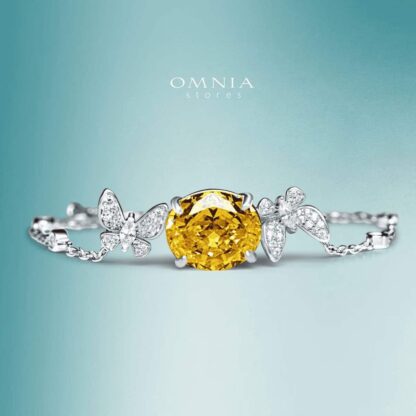 Omnia Maysun Bracelet In 92.5 Silver High Quality Simulated Diamonds - Image 2