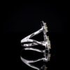 Omnia Bona Yellow Ring 92.5 Pure Silver Jewelry in High Quality Simulated Diamonds - Image 3