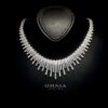 Omnia Ashley Bridal Full Set Accessories High Quality Zircon Stone in Rhodium Plated