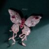 Omnia Freya Butterfly brooch in 92.5 Silver In High Quality Simulated diamonds - Image 3