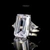Omnia Darine white Ring 92.5 Silver in High Quality Simulated Diamonds - Image 4