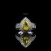 Omnia Anood Ring 2.00 Carat in 92.5 Silver High Quality Simulated Diamonds