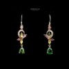 Omnia maha Earrings In 92.5 Silver High Quality Natural tourmaline